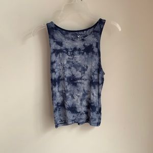 Navy soft and sexy tie dye halter top